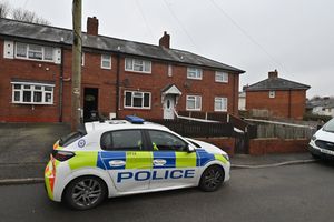 The scene of the fatal house fire 