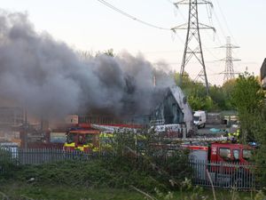 Supporting image for story: Fire tears through Rowley Regis business with residents warned to stay inside