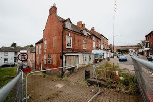 The derelict building at 22 Market Place, Shifnal