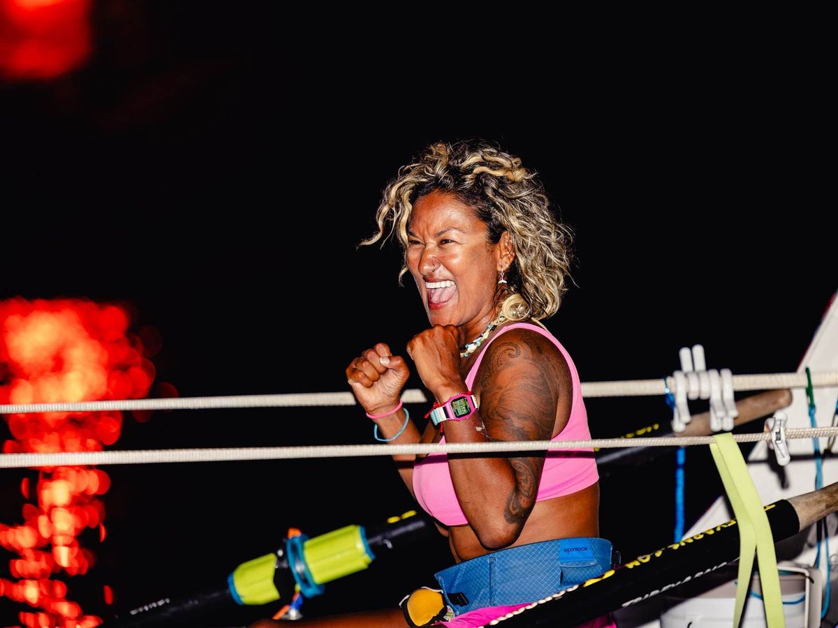 What a yarn! Knitting entrepreneur casts off for Atlantic charity row What a yarn! Knitting entrepreneur casts off for Atlantic charity row