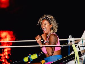 Supporting image for story: What a yarn! Knitting entrepreneur casts off for Atlantic charity row