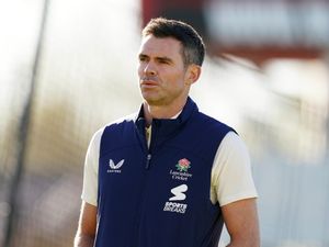 James Anderson during Lancashire's media day