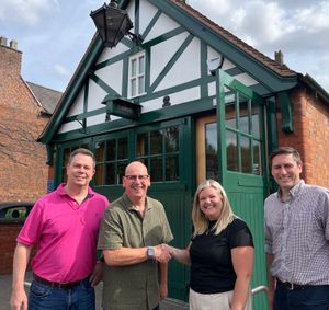 From left, Councillors Jan Coulson and Paul Williamson with Becky Hawthorne, who will be on hand in Shifnal every Monday, and Simon Dodd of Dudley Building Society.