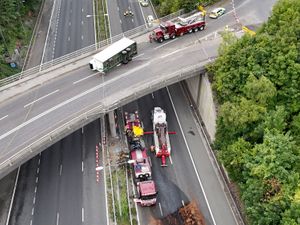 Supporting image for story: Man seriously injured after tractor falls onto motorway from bridge