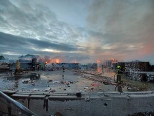 Fire crews tackled the blaze in Birmingham. Photo: West Midlands Fire Service