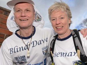 Supporting image for story: The heat is on for Blind Dave in the desert