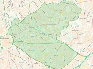 A map of where the Section 60 powers were in place. Photo: West Midlands Police