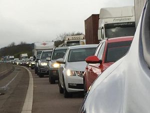 Supporting image for story: Rush hour delays on M54 after multi-car crash