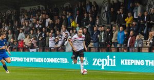 The club's new LED advertising boards at Keys Park. Picture: Hednesford Town