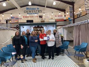 Supporting image for story: Market traders in Oswestry celebrate their success in national competition 