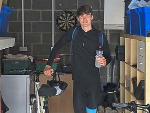 Supporting image for story: Lewis Evans puts in pedal power

