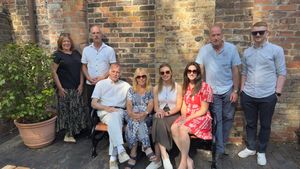 Howard Perkins and his family have donated a bench in memory of his parents, local artist Raymond and Katherine Perkins