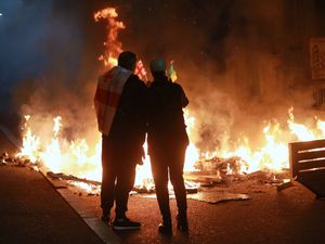Supporting image for story: Georgia’s prime minister claims protesters want to topple his government