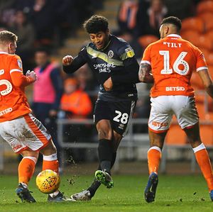 Josh Laurent lets fly at goal (AMA)