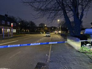 The scene of an incident in West Bromwich