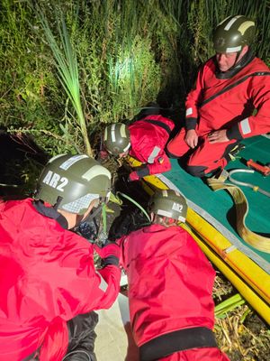 The scene on Friday night - All pictures Wellington Amber Watch