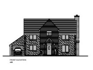 Supporting image for story: Detailed plans for four homes in Llanerfyl are brought forward