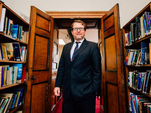 Supporting image for story: Dragons' Den star Nick Jenkins returns to his old school in Newport - with pictures