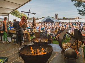 Supporting image for story: Ludlow Food Festival set to be 'flaming good as it returns to town's castle