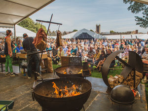 Supporting image for story: Ludlow Food Festival set to be 'flaming good as it returns to town's castle