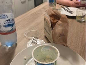 No beers or night out for us, cottage cheese anyone?