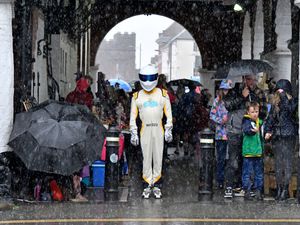Supporting image for story: 18 eye-catching pictures from Bridgnorth Italian Moto Fest including stunning supercars and drenched day-trippers as The Stig forgets his umbrella