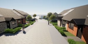 How the development opposite Maesydre in Llanfyllin could look. From PCC.