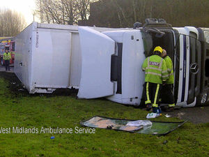 Supporting image for story: Delays after lorry overturns on A41 in West Bromwich