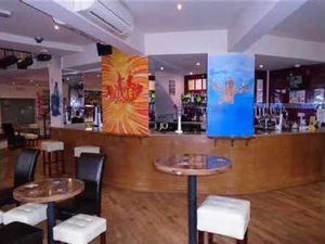 The interior of the bar