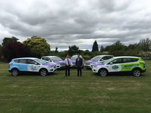 West Mercia Police Assistant Chief Constable Martin Evans with Police and Crime Commissioner John Campion