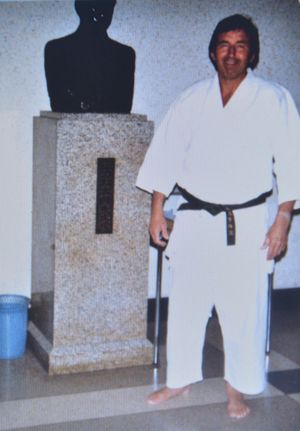 Geoff Rushworth pictured here in Tokyo, 1983 - he nearly made the Olympics in Judo