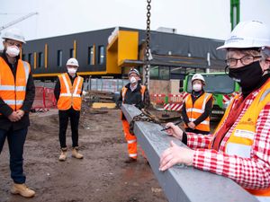 Supporting image for story: Work starts to build steel framework of new Wolverhampton railway station