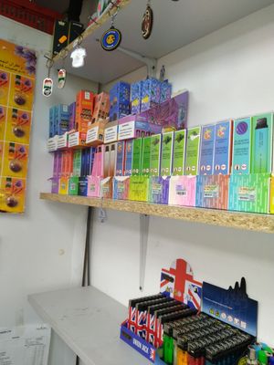 Boxes of vapes, cigarettes, tobacco and shisha were found