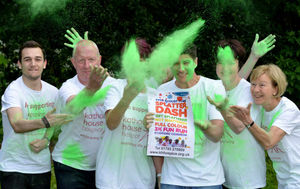 (From left) Josh Ball, Steve Roulstone, Lisa Carson, Craig Smith, Ian James, Jo Vogel, and Jenny Roulstone