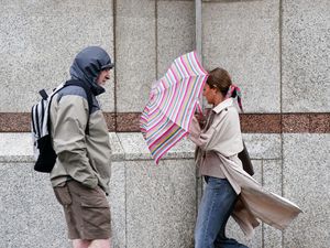 Supporting image for story: Flood warnings in place with 75mph gusts possible in stormy weekend