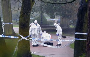 Forensic teams have been scouring the park