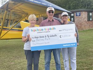 Airfield owners Bob and Jill Pooler and coordinator Sue Hawkridge