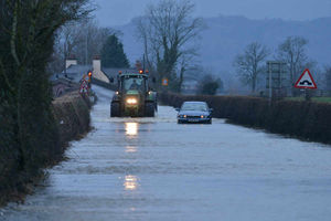 Flooding at Llandrinio
