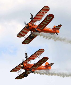 Wingwalkers at Bob Jones Memorial Air Show
