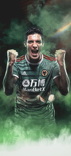 Raul Jimenez during the club's kit launch of its third strip. Picture: @mortimer_ben