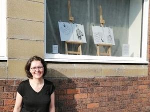 Supporting image for story: Football artist with link to Busby Babe Duncan Edwards scores at international