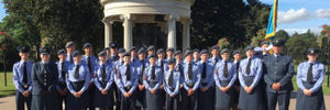 The Shrewsbury cadets at a Battle of Britain parade. 