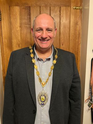 The new mayor of Market Drayton, Tim Manton.