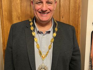The new mayor of Market Drayton, Tim Manton.