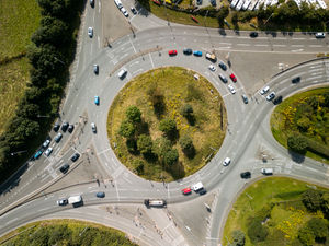 Supporting image for story: Highways agency attend crash at busy Shrewsbury roundabout