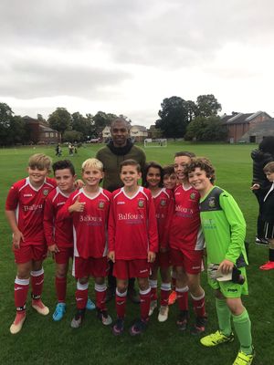 Fernandinho with the St Georges under 11s team