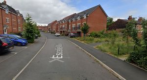 The fire broke out at a block of flats on Escelie Way in Selly Oak, Birmingham. Photo: Google