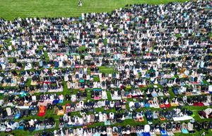 Eid celebrations at Small Heath Park, Birmingham. March 20, 2026. 
