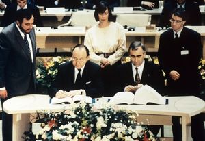The signing of the Maastricht Treaty in 1993 gave right to free migration within the newly formed European Union 