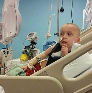 Charlie while he was in hospital.